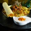 Tawa beef pulao, ghaati masala raita